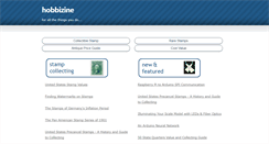 Desktop Screenshot of hobbizine.com