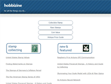 Tablet Screenshot of hobbizine.com